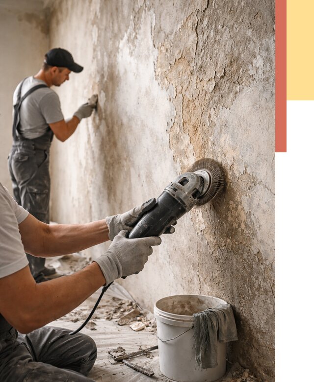 Снятие и удаление краски со стен в Раменском от 2129 руб. — ОТДЕЛОЧНИК-Рмн