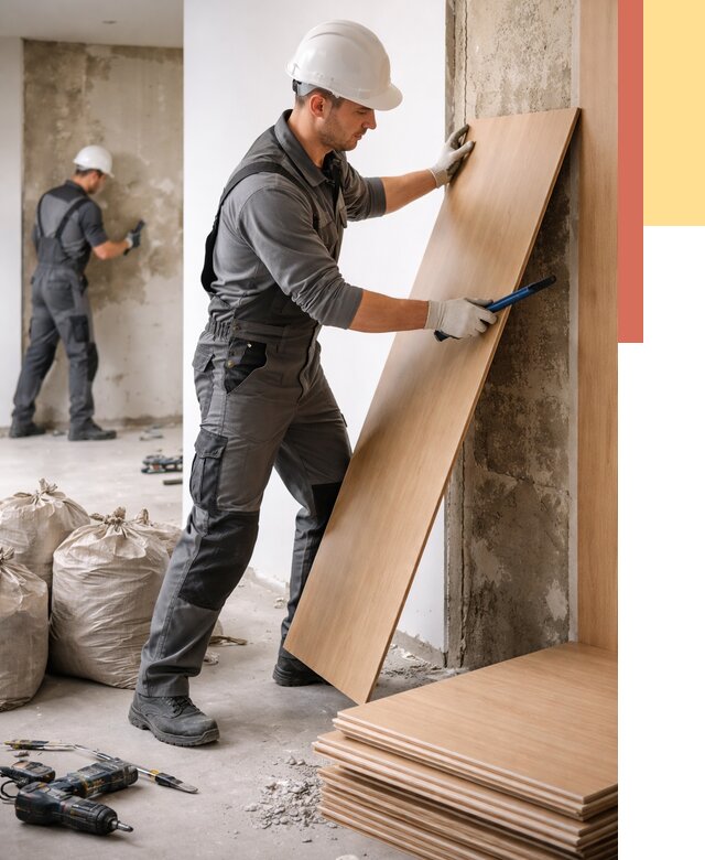 Демонтаж стеновых панелей в Раменском от 3549 руб. за м² быстро и недорого | ОТДЕЛОЧНИК-Рмн