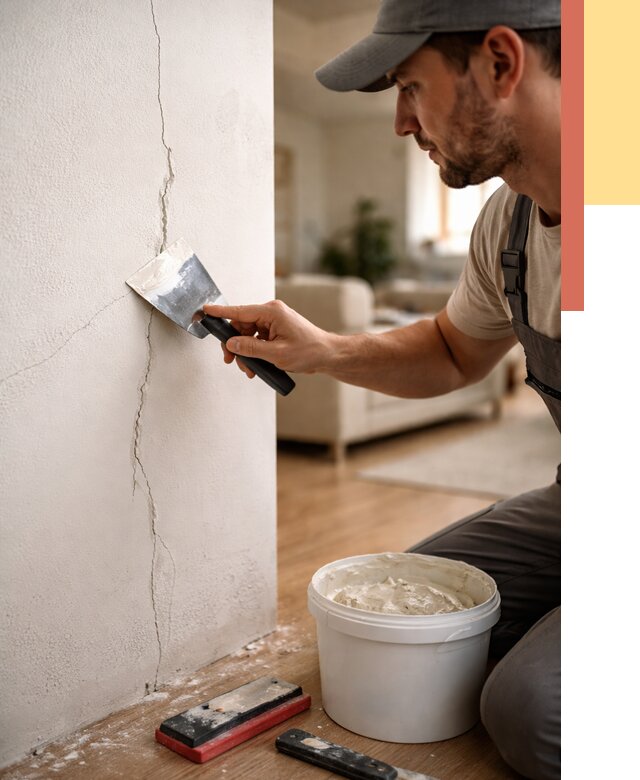 Заделка трещин и сколов в Раменском от 2484 руб. — быстро и недорого | ОТДЕЛОЧНИК-Рмн