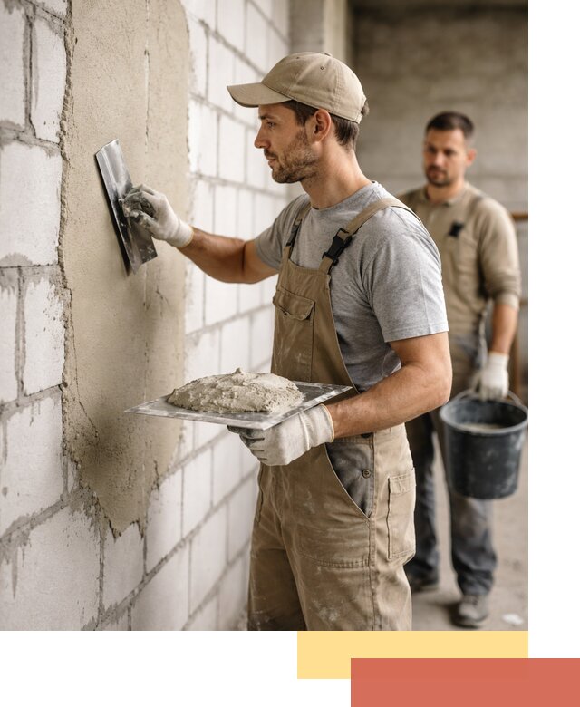 Штукатурка стен из газобетона в Раменском под ключ