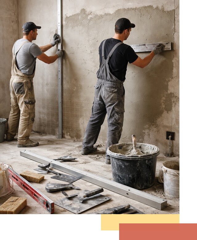 Профессиональная штукатурка стен под плитку в Раменском