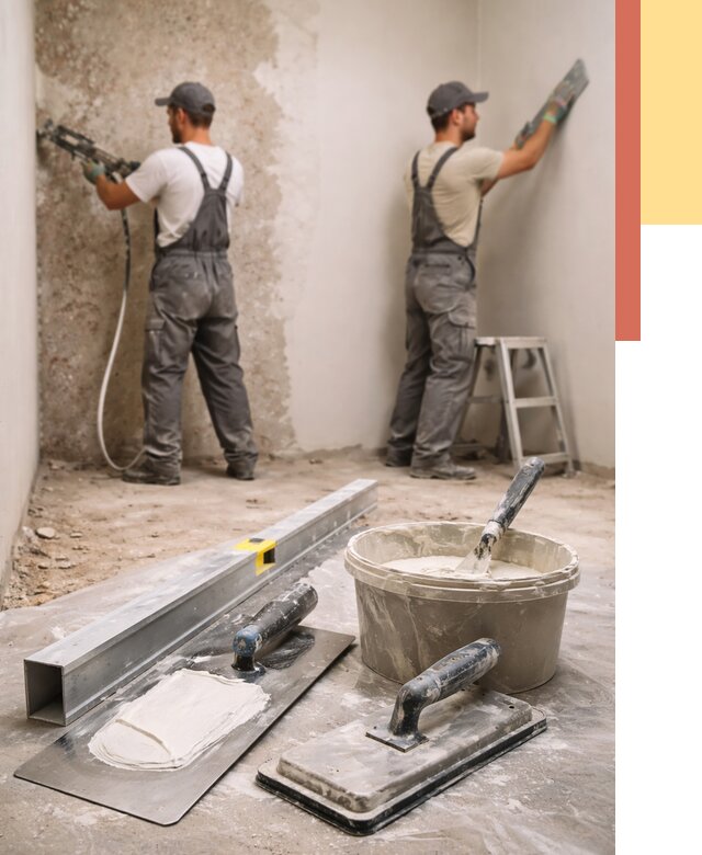 Штукатурка стен под обои в Раменском от 4563 руб./м2 — выравнивание под обои | ОТДЕЛОЧНИК-Рмн