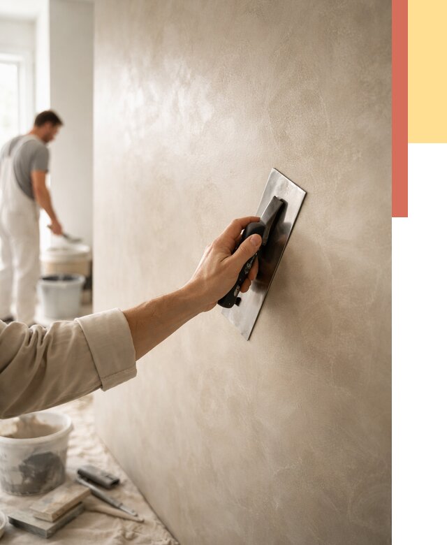 Венецианская штукатурка в Раменском от 3549 руб/м² — нанесение стен под ключ | ОТДЕЛОЧНИК-Рмн