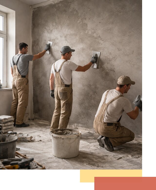 Декоративная штукатурка под бетон в Раменском для стен и потолков