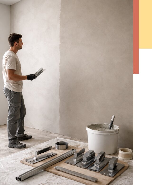 Нанесение микроцемента на стены в Раменском от 3244 руб./м2 под ключ | ОТДЕЛОЧНИК-Рмн