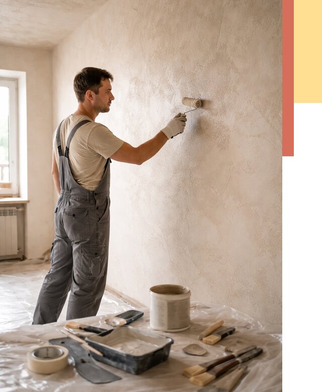 Нанесение лессирующей краски по декоративке в Раменском от 1774 руб. | ОТДЕЛОЧНИК-Рмн