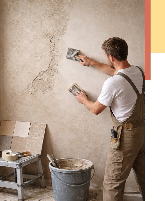 Ремонт декоративной штукатурки в Раменском от 4563 руб. под ключ | ОТДЕЛОЧНИК-Рмн