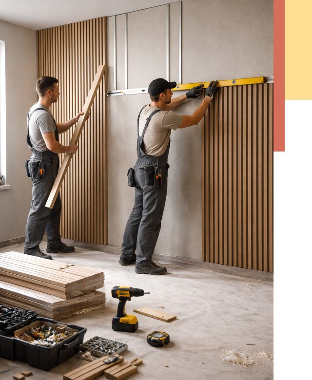 Монтаж реечных панелей на стены в Раменском от 1217 руб. — быстро и недорого | ОТДЕЛОЧНИК-Рмн