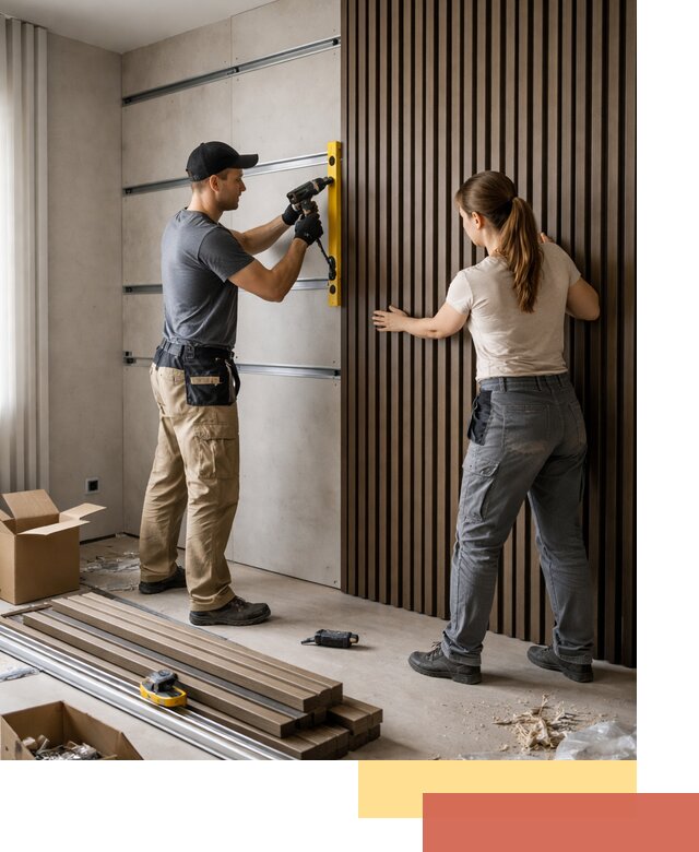 Монтаж реечных панелей на стены в Раменском