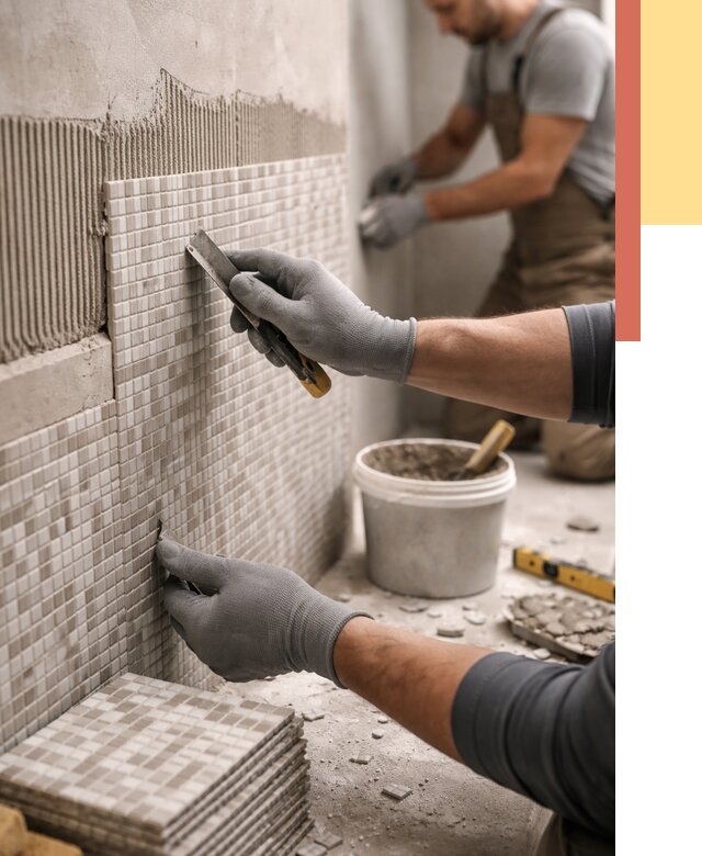 Облицовка стен мозаикой в Раменском от 3244 руб/м2 — укладка мозаики на стены | ОТДЕЛОЧНИК-Рмн