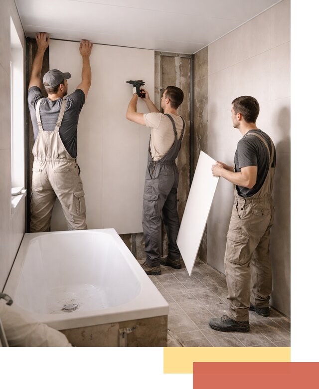 Отделка ванной панели ПВХ профессионально в Раменском