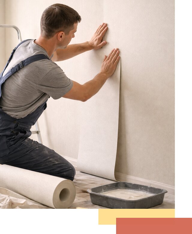 Поклейка флизелиновых обоев в Раменском качественно и быстро