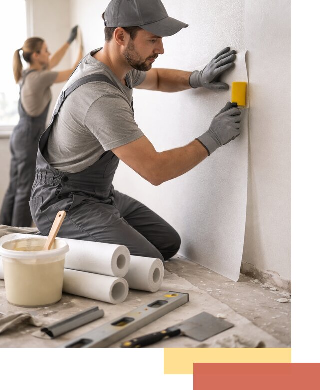 Поклейка стеклообоев профессионально в Раменском