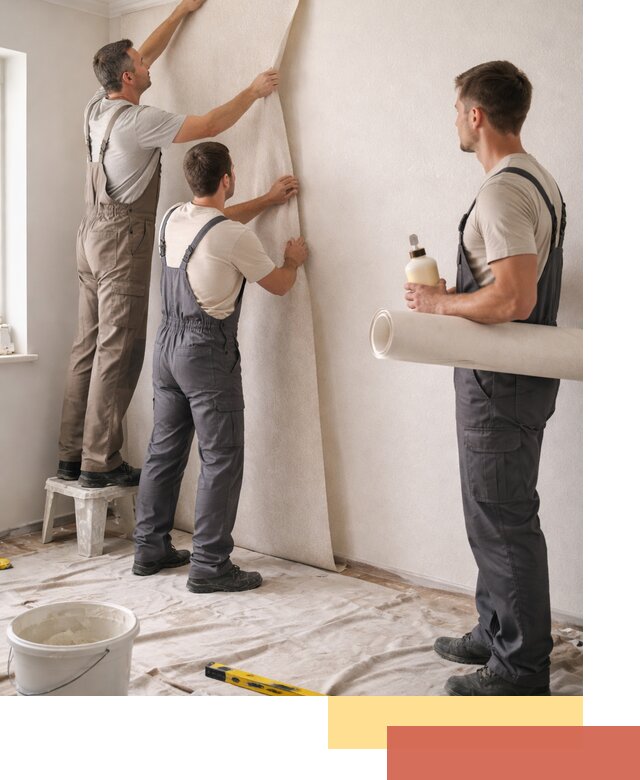 Оклейка стен обоями в Раменском — качественно и профессионально