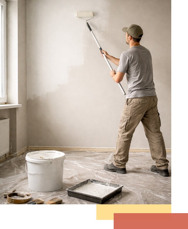 Покраска стен латексной краской в Раменском качественно и быстро