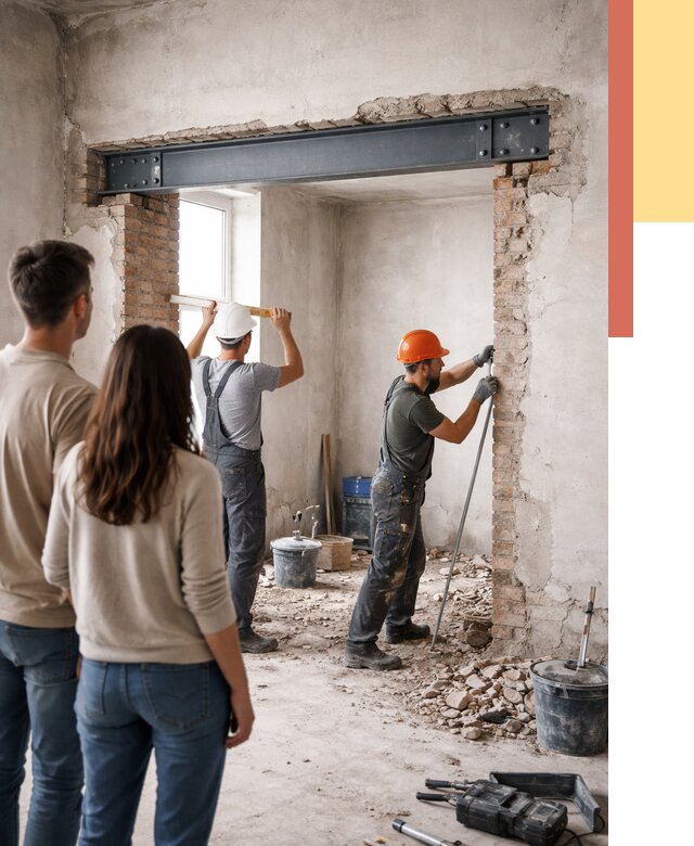 Усиление проема в стене в Раменском от 9632 руб. — усиление дверного проема металлоконструкцией | ОТДЕЛОЧНИК-Рмн