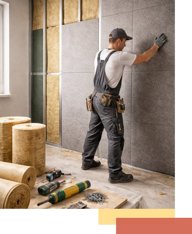 Профессиональная шумоизоляция стен в Раменском для квартиры и офиса