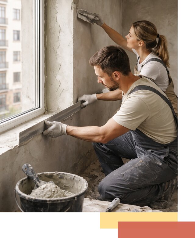 Штукатурка откосов дверей и окон профессионально в Раменском