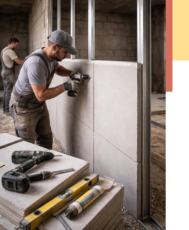 Кладка влагостойких перегородок ПГП в Раменском от 1217 руб. под ключ | ОТДЕЛОЧНИК-Рмн