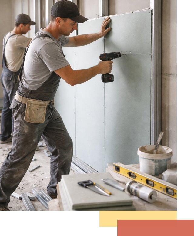 Кладка влагостойких перегородок ПГП в Раменском