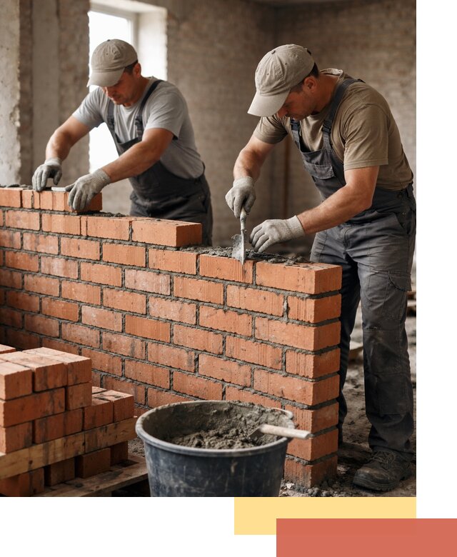 Кладка кирпичных перегородок под ключ в Раменском