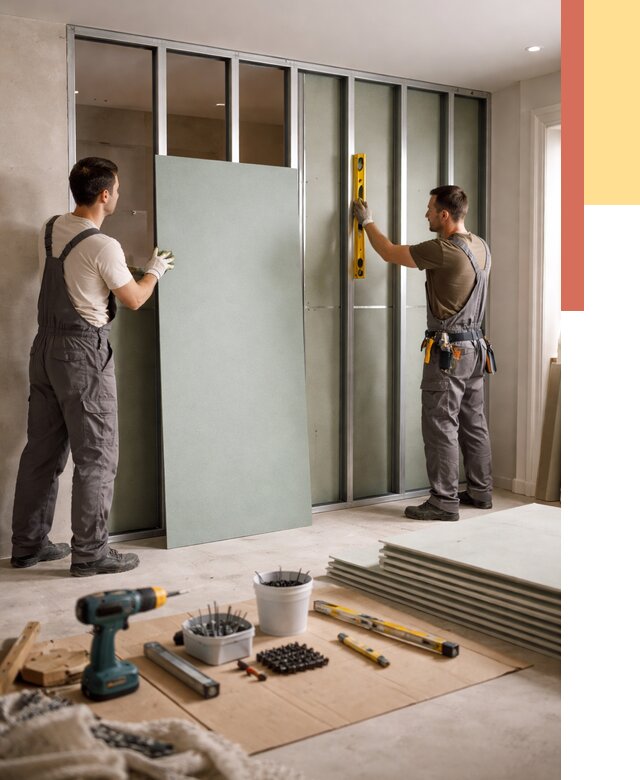 Перегородка из влагостойкого гипсокартона в Раменском от 4867 руб. — монтаж под ключ | ОТДЕЛОЧНИК-Рмн