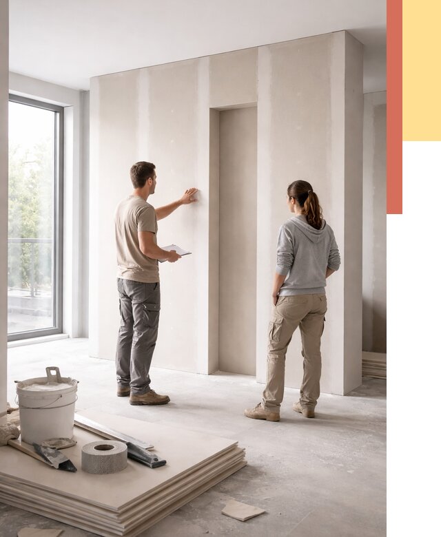 Зонирующая перегородка из гипсокартона в Раменском от 2839 руб. под ключ | ОТДЕЛОЧНИК-Рмн