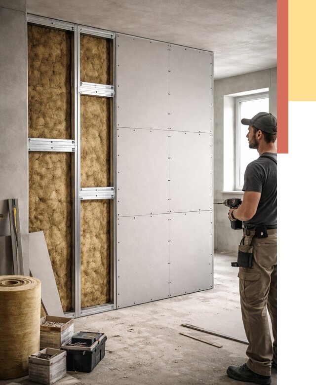 Усиленная перегородка под навеску в Раменском от 12978 руб. — монтаж под ключ | ОТДЕЛОЧНИК-Рмн