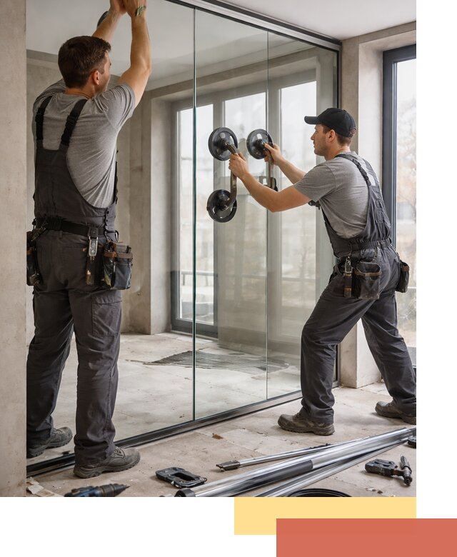 Цельностеклянные перегородки под ключ в Раменском