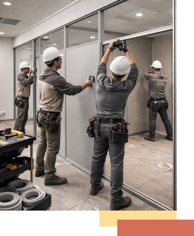 Мобильные офисные перегородки под ключ в Раменском