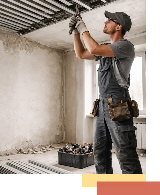 Демонтаж реечного потолка в Раменском быстро и аккуратно