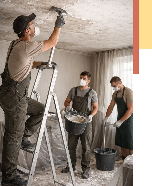 Удаление побелки с потолка в Раменском от 2535 руб. быстро и недорого | ОТДЕЛОЧНИК-Рмн