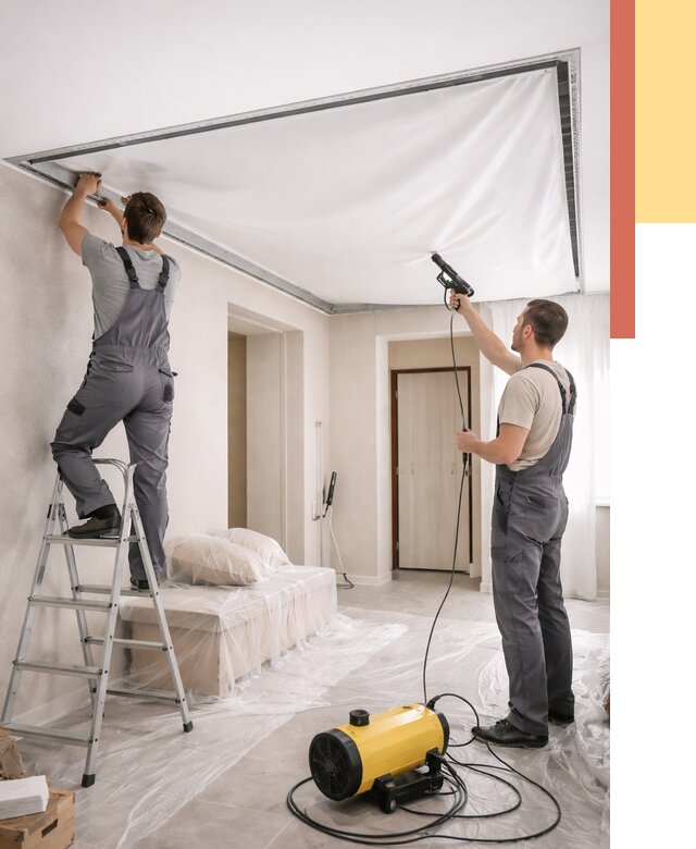 Монтаж натяжного потолка в прихожей в Раменском от 2687 руб. под ключ | ОТДЕЛОЧНИК-Рмн