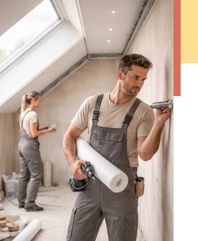 Монтаж натяжного потолка на мансарде в Раменском от 3549 руб. | ОТДЕЛОЧНИК-Рмн