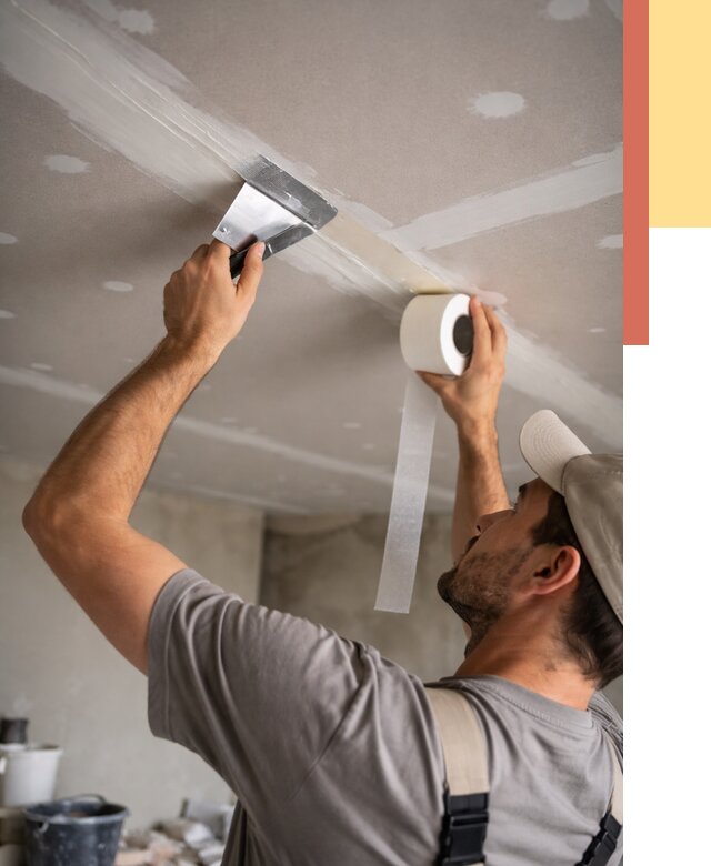 Обработка швов потолка ГКЛ в Раменском от 7604 руб. под ключ | ОТДЕЛОЧНИК-Рмн