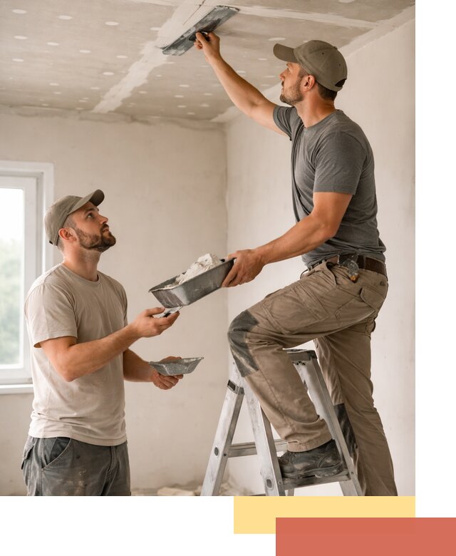 Шпаклевка потолка из гипсокартона в Раменском качественно и быстро