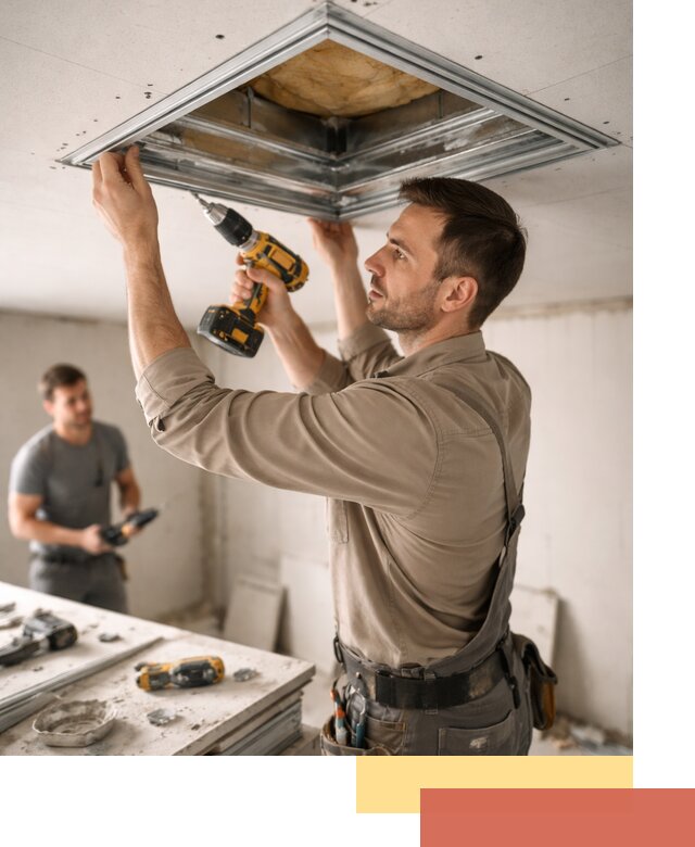 Монтаж люка в потолок из ГКЛ в Раменском