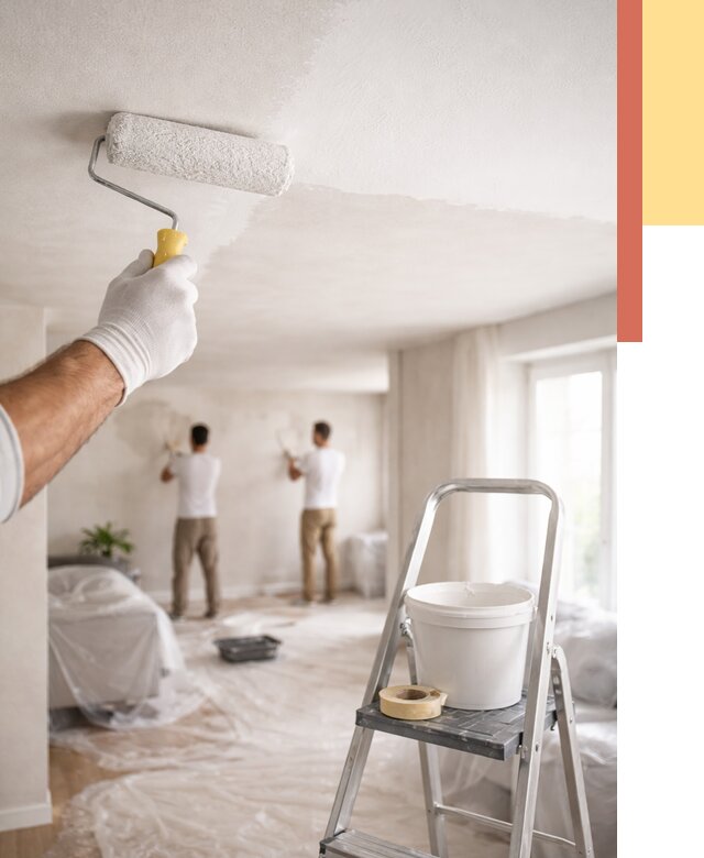 Покраска потолка акриловой краской в Раменском от 2535 руб. | ОТДЕЛОЧНИК-Рмн