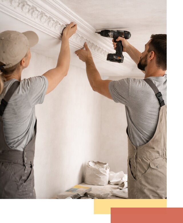 Профессиональный монтаж лепнины на потолок в Раменском